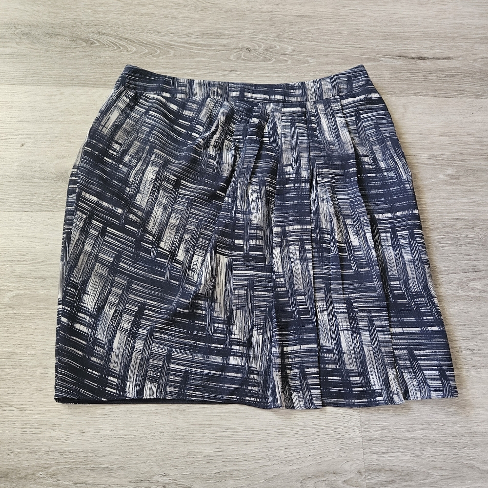 Ann Taylor Loft Pleated Front Skirt Side Zipper Womens Size 12 NWT